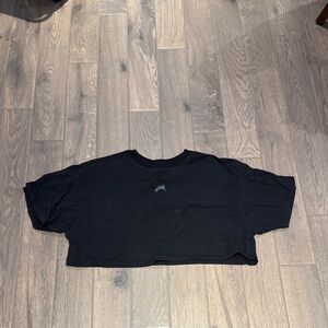 Alphalete Cropped Black Tee